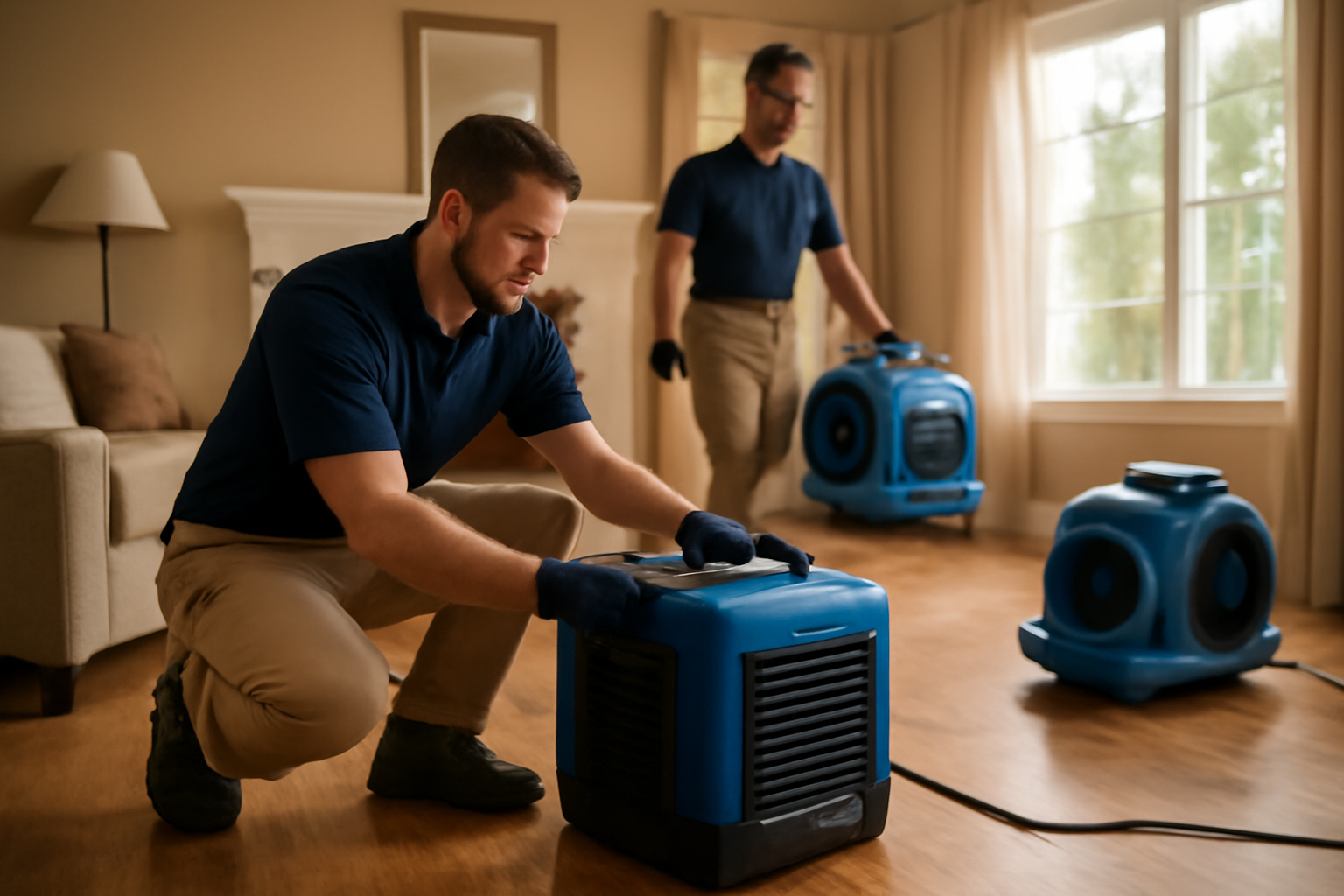 Water damage restoration service