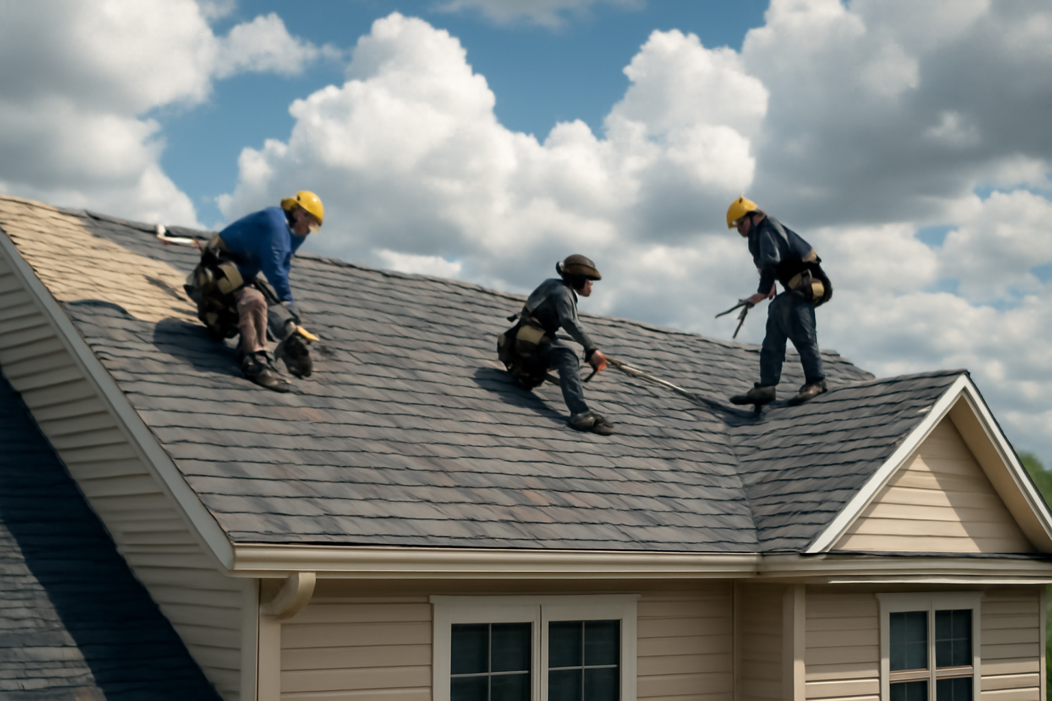 Storm damage repair service